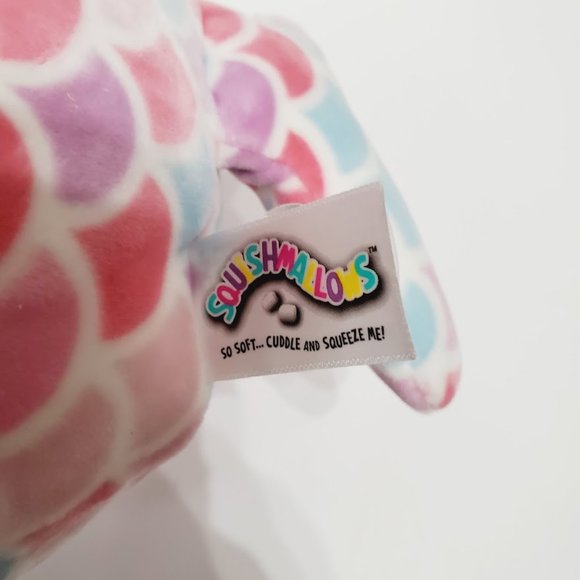 Denise the Mermaid Squishmallow Plush 8" Purple Hair Pink Sparkly Shell Top - Picture 4 of 4